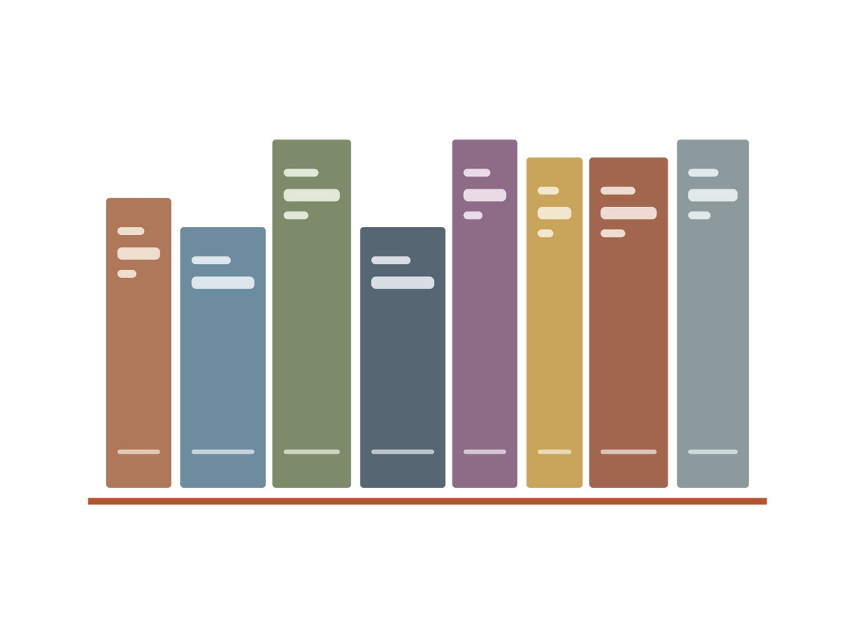 A shelf of book spines — every Handbook House title